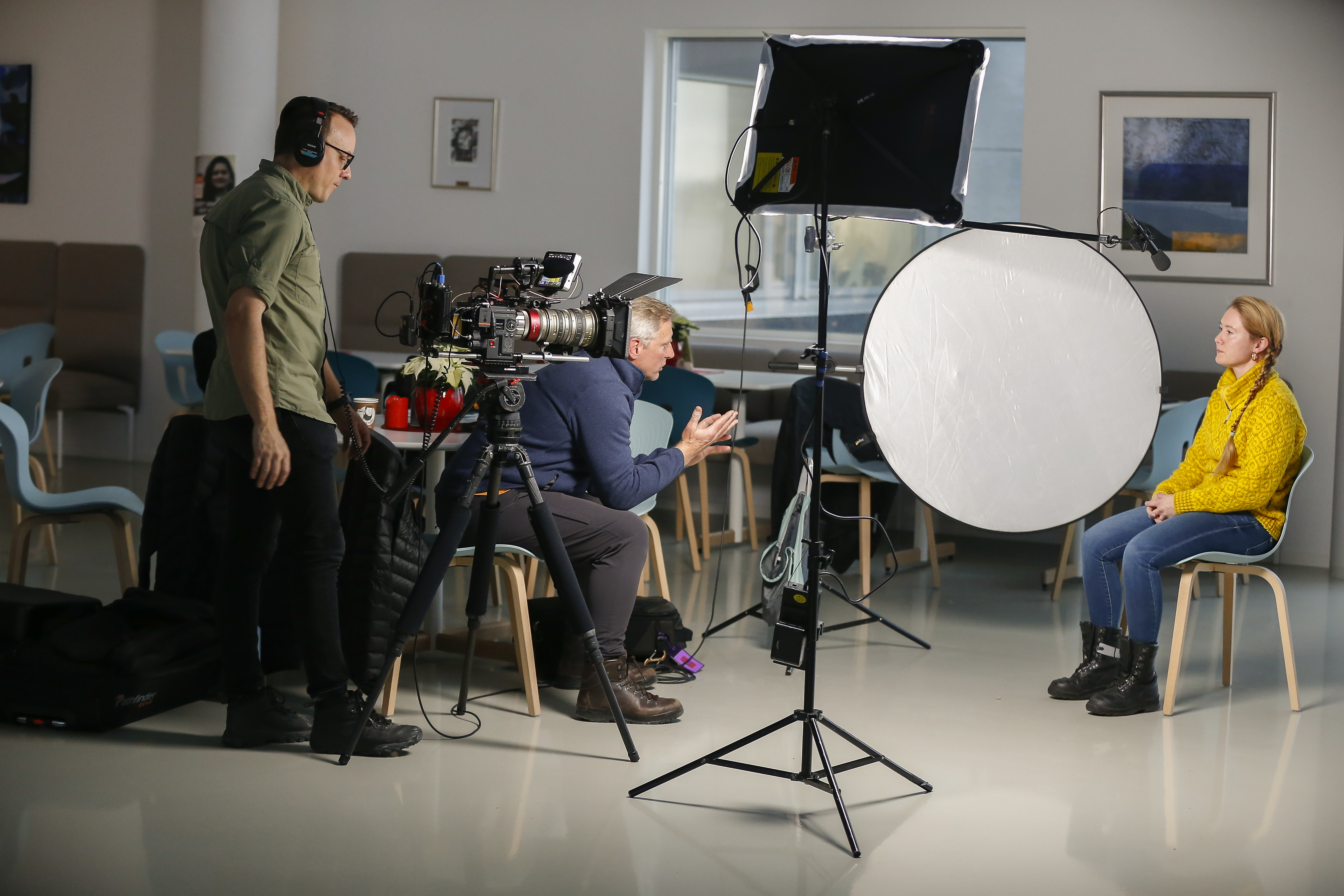 World Wildlife Fund interviews Elisabeth Nordin from Blått Kompetansesenter. Picture by Greg Fiore. 