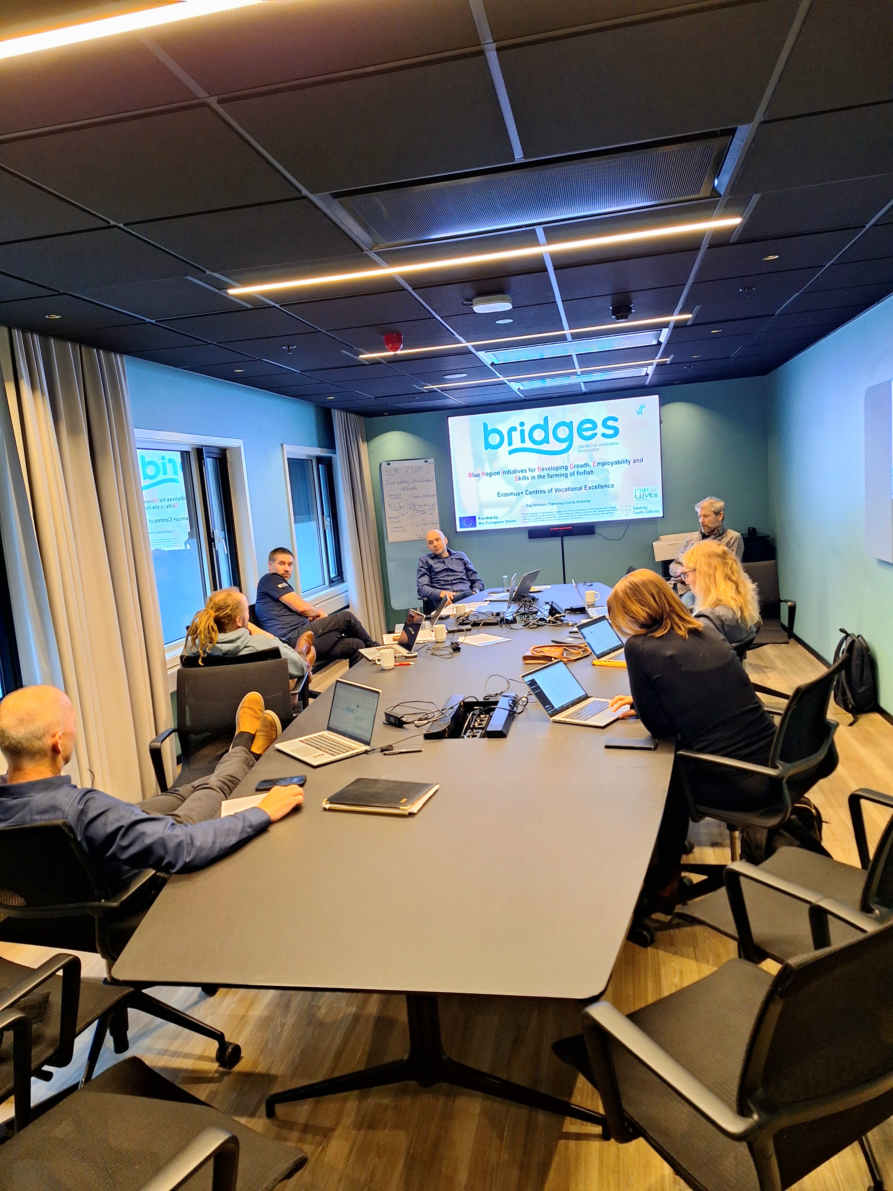 Aquaculture e-learning resources meeting, Oslo 2024. Credit: Dag Willmann, Trøndelag County Authority. Aquaculture e-learning resources meeting
